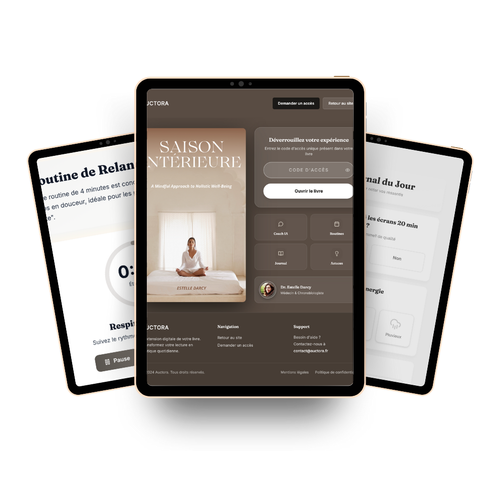 Application Auctora sur tablette et mobile